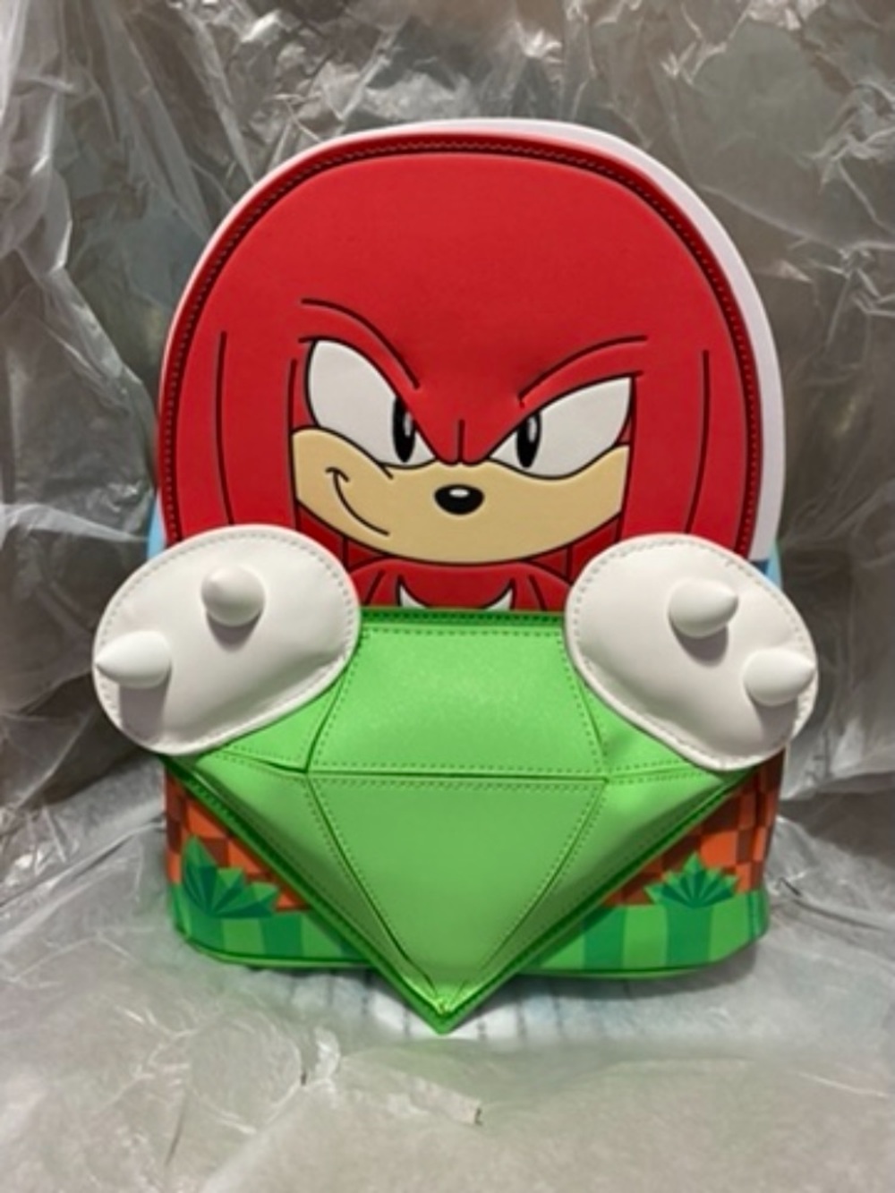 Sonic The Hedgehog Limited Edition Knuckles Emerald Loungefly Mini Backpack